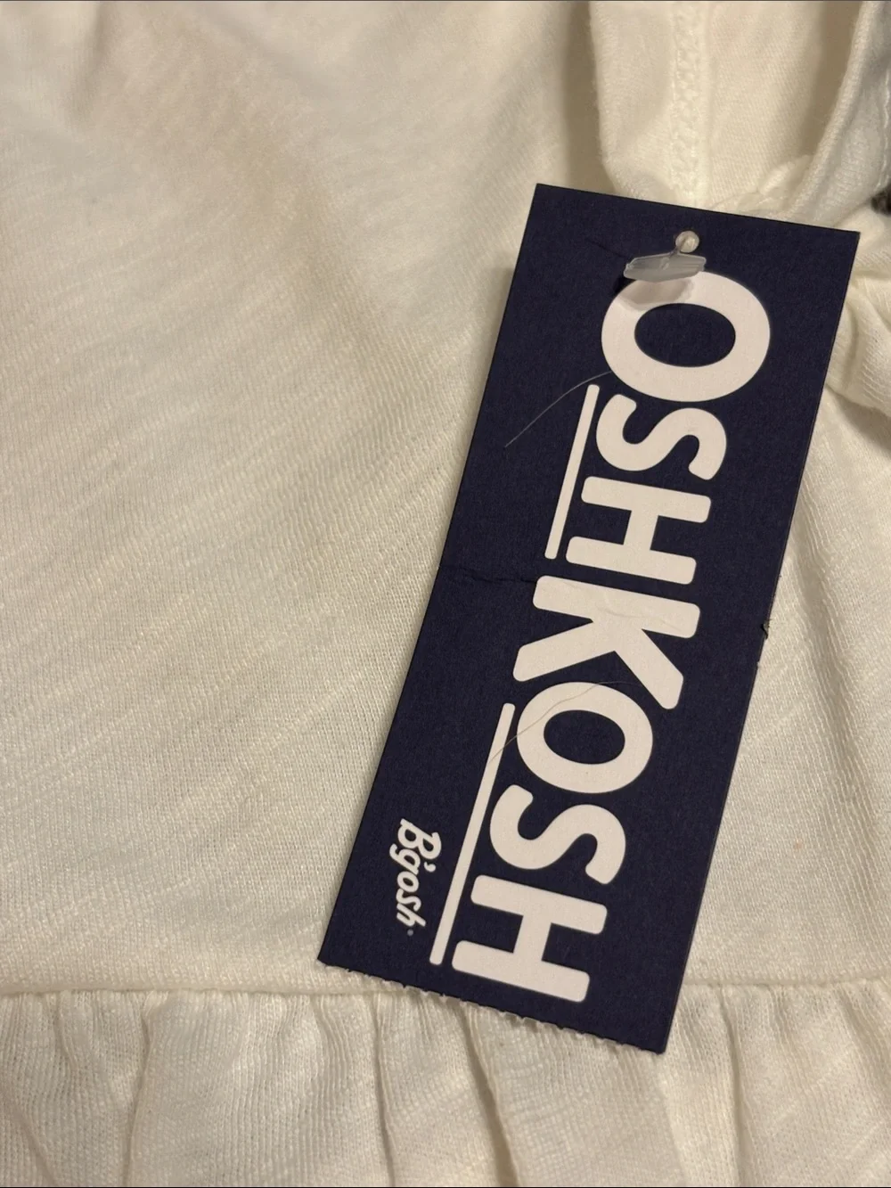 OshKosh B’gosh Toddler Girl's White Peplum Short Sleeve Top